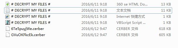 關(guān)于CERBER勒索病毒解密恢復(fù)，你需要知道的一些事。