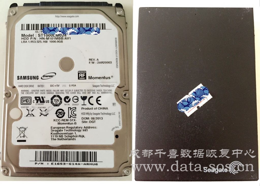 恢復(fù)希捷移動硬盤由于運行中突然拔線退出引起硬盤磁頭損壞的數(shù)據(jù)