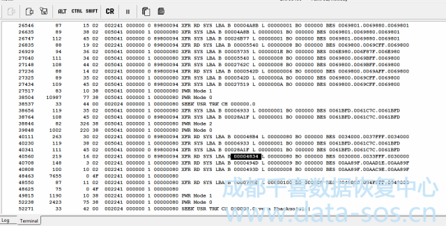 PC-3000 for HDD. 使用Ctrl X終端命令 如何檢查希捷F3硬盤什么系統(tǒng)文件被損壞?