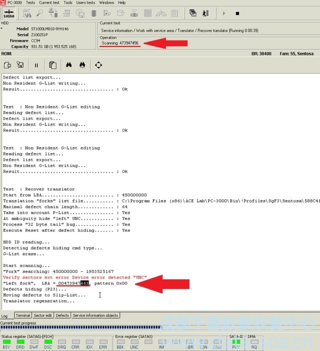 PC-3000 HDD. Seagate F3 arch. 人工恢復(fù)編譯器 PC-3000 HDD. Seagate F3 arch. 人工恢復(fù)編譯器