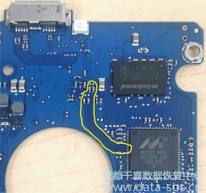 怎么將SATA接口焊接三星硬盤的USB電路板上