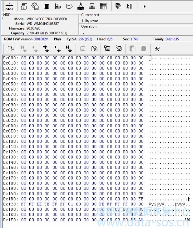 使用PC-3000處理西數(shù)2.5″硬盤(pán)的SED問(wèn)題
